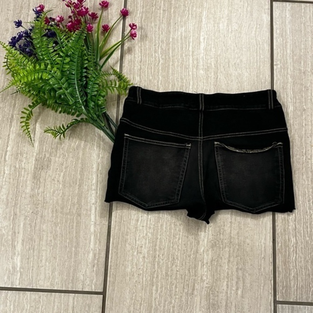 Dark Charcoal Denim Juniors Shorts